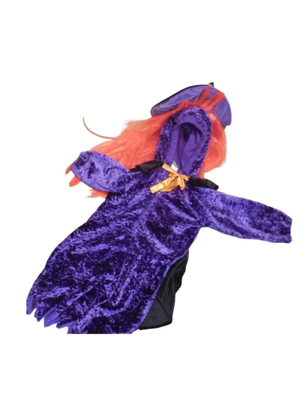 Toddler Witch Costume Chrisha Playful Plush Purple & Orange Halloween Outfit Age